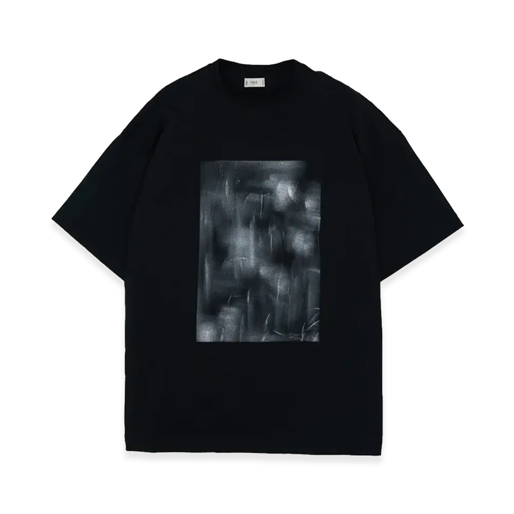 YOKE Abstract Hand Painted T-shirt "Black"