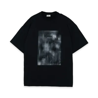 YOKE Abstract Hand Painted T-shirt "Black"