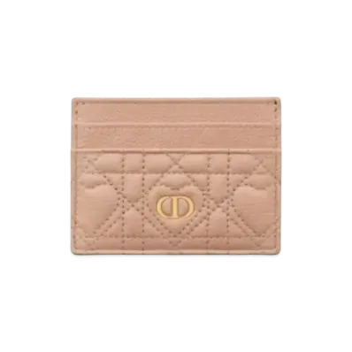 Dior Caro 5 Room Card Holder "Pink"