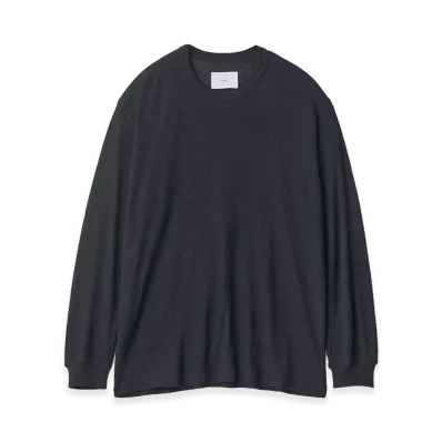 ssstein Fine Wool Oversized Long Sleeve Tee "Black"