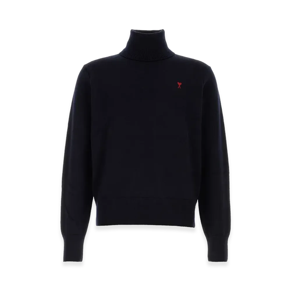 AMI PARIS Turtleneck Sweater "Blue"