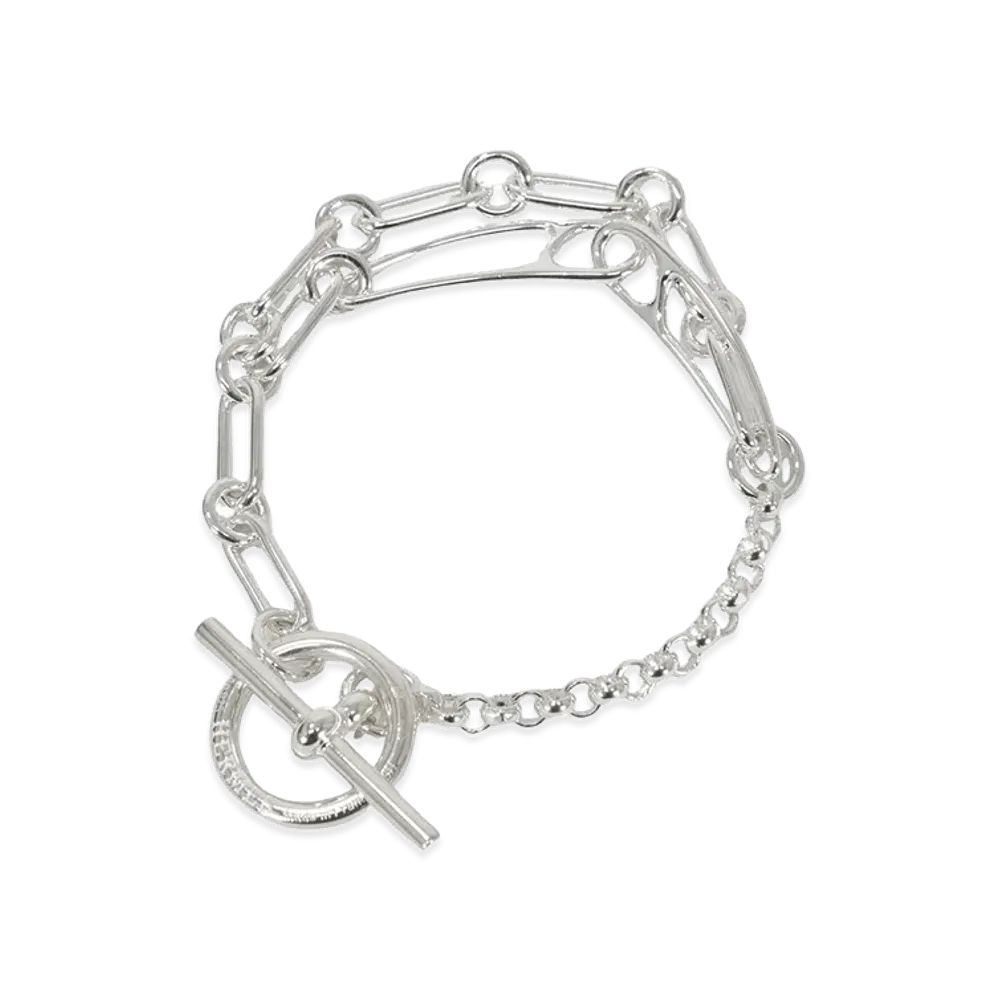 Hermes Chaine D'ancre Punk Bracelet PM "Silver"