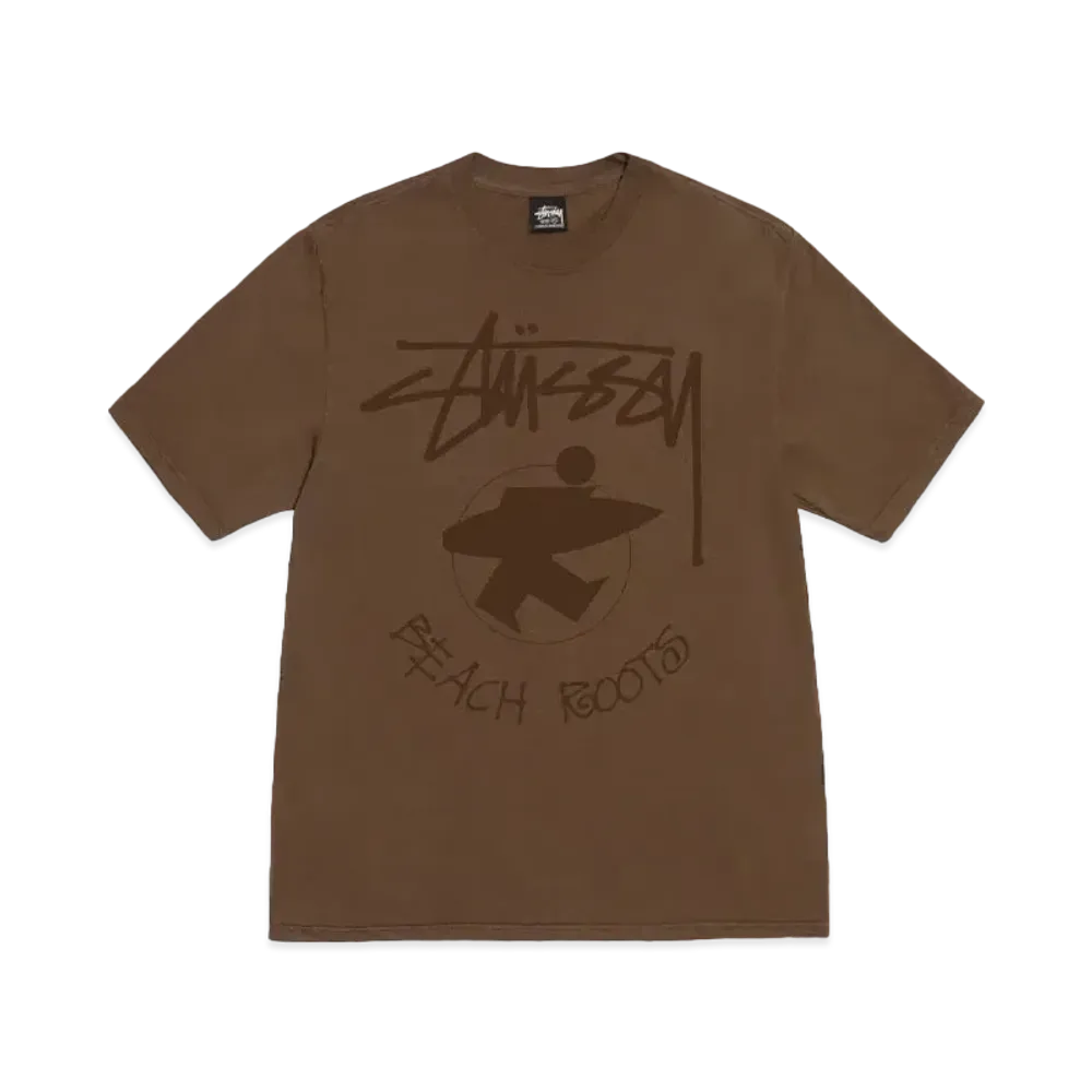Stussy Beach Roots Tee Pigment Dyed "Browm"