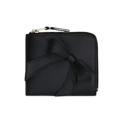 COMME des GARCONS Big Bow L-Shaped Wallet "Black"