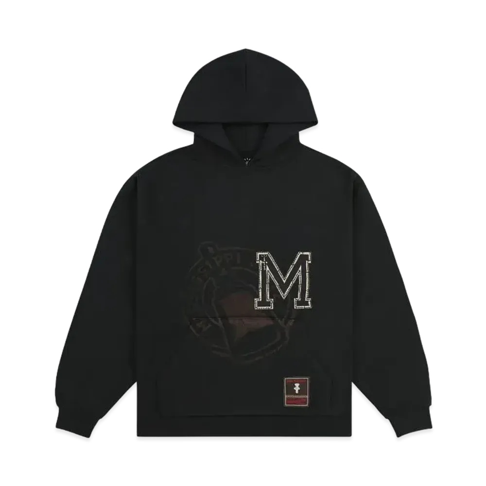 Travis Scott x M&N x Mississippi State University Hoodie "Black"