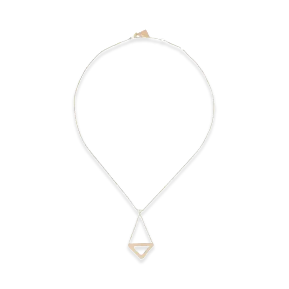 PRADA Eternal Gold Cut-Out Pendant Necklace in Yellow Gold