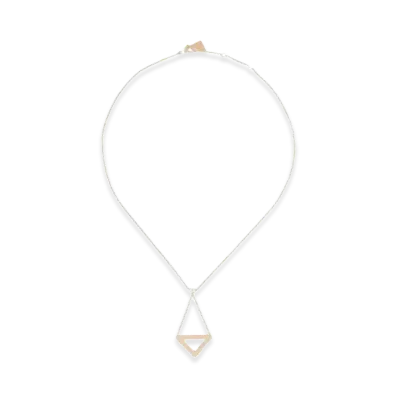 PRADA Eternal Gold Cut-Out Pendant Necklace in Yellow Gold