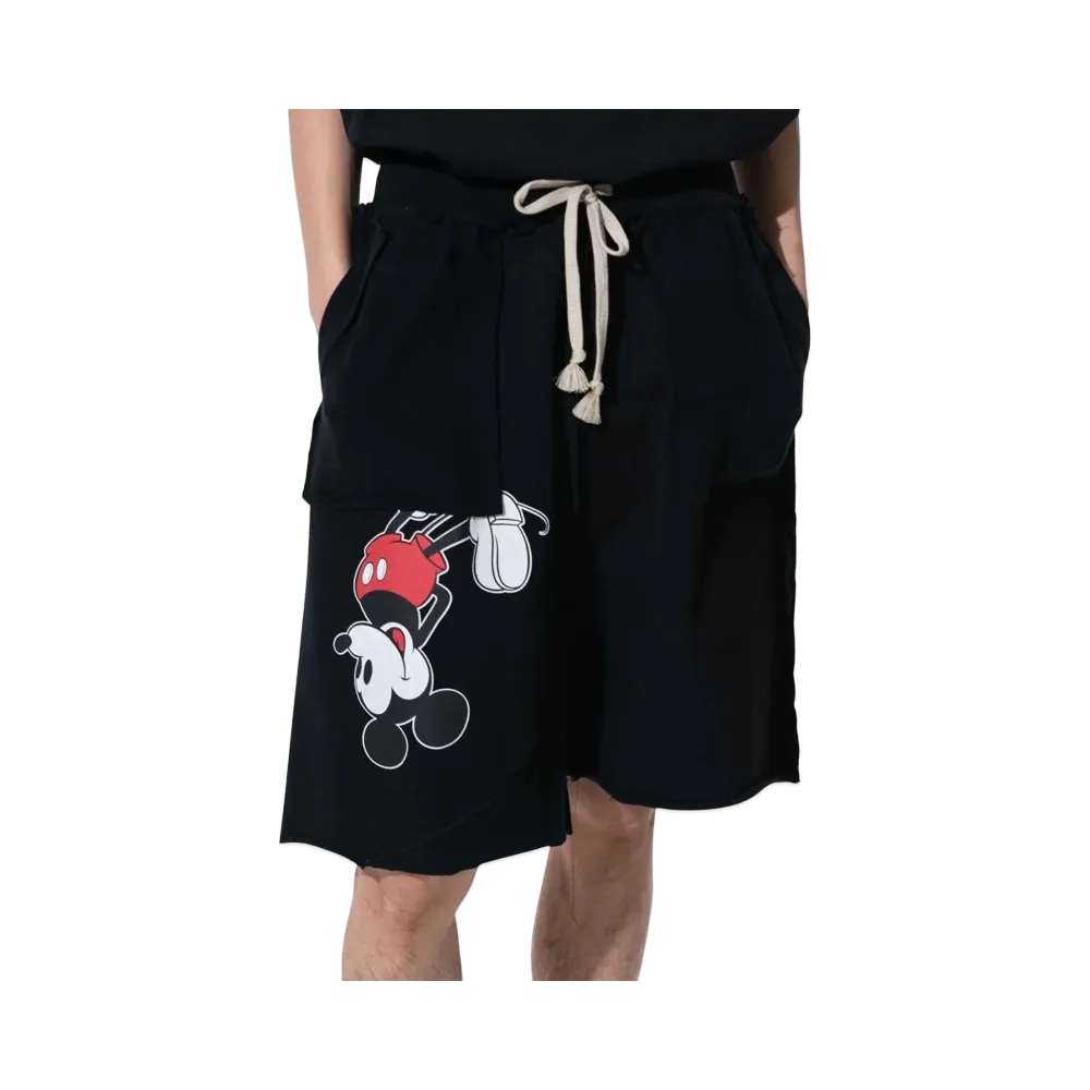 DISCOVERED < Mickey > Wide Shorts "BLACK"