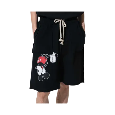 DISCOVERED < Mickey > Wide Shorts "BLACK"