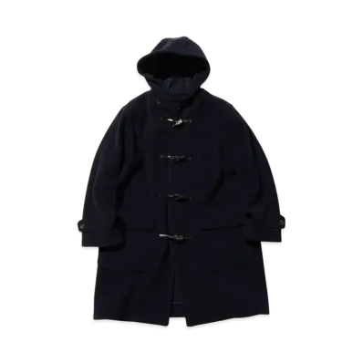 BEAMS Duffle Coat Herringbone "Navy"