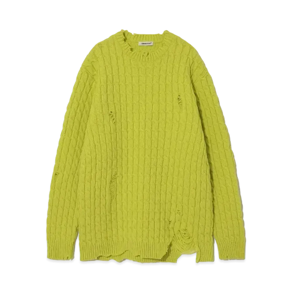 UNDERCOVER Wool Nylon Knit Pullover "Yellow"