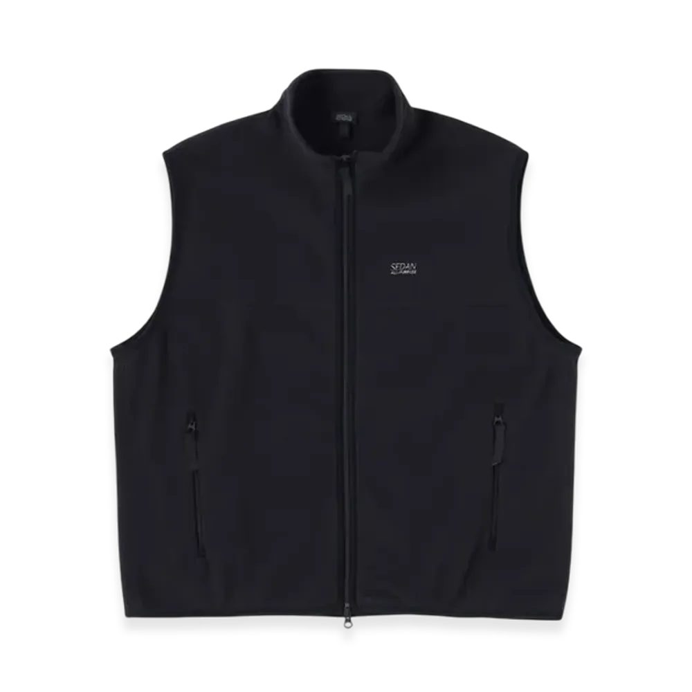 SEDAN ALL-PURPOSE Fleece Full Zip Vest "Black"