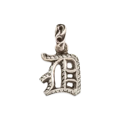 Chrome Hearts Diamond Alphabet Stack D Initial Charm "Silver"