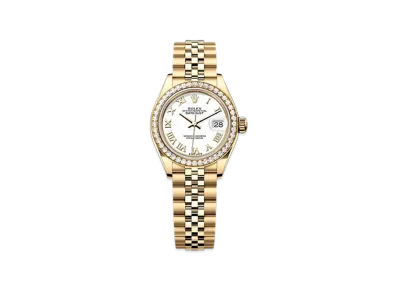 ROLEX Lady-Datejust 28mm Yellow Gold Diamond 279138RBR "White"