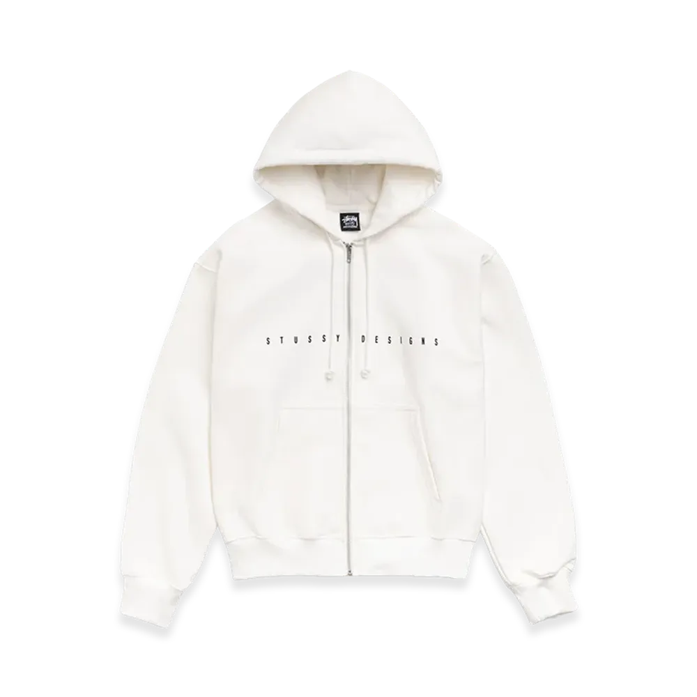 Stussy S Box Zip Hoodie "Off White"