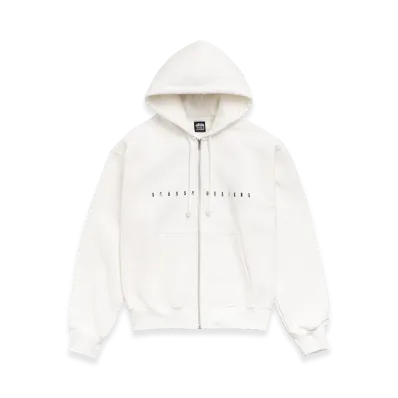 Stussy S Box Zip Hoodie "Off White"