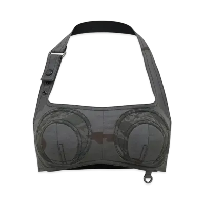 Marine Serre Regenerated Camo Bordeaux Top "Gray/Camo"