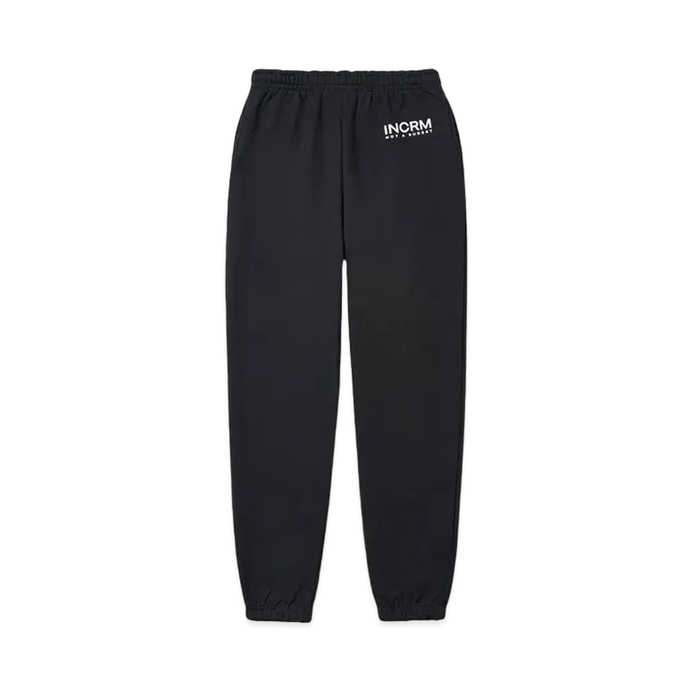 INCRM SWEATPANT "BLACK"