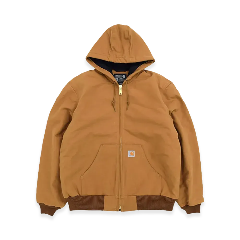 Carhartt Loose Fit Duck Insulated Flannel Lined Active Jacket "Brown"