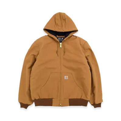 Carhartt Loose Fit Duck Insulated Flannel Lined Active Jacket "Brown"
