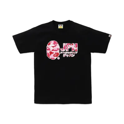 A BATHING APE Abc Camo Jpn Katakana Tee "Black"
