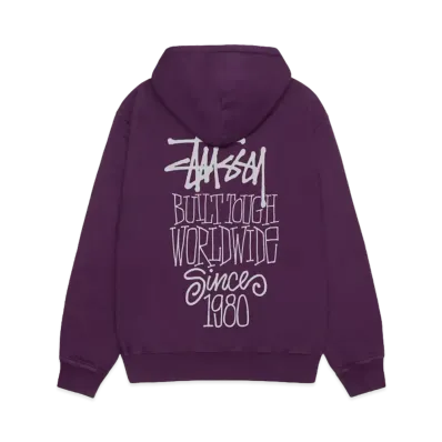 Stussy Built Tough Hoodie Pigment Dyed "Purple"
