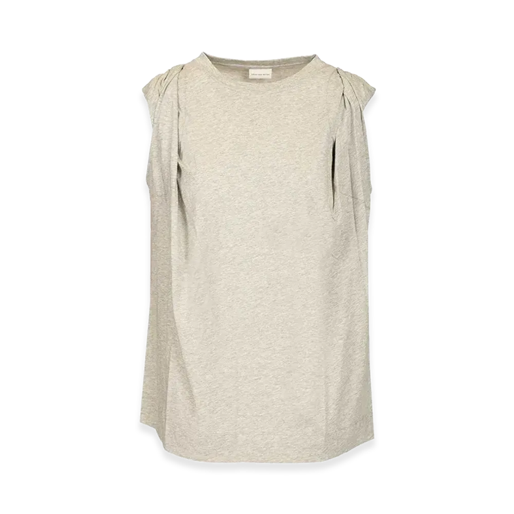 DRIES VAN NOTEN Women's Hutty Jersey Top "Gray"