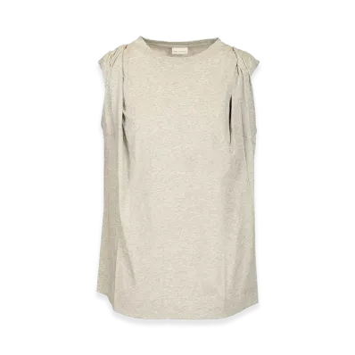 DRIES VAN NOTEN Women's Hutty Jersey Top "Gray"