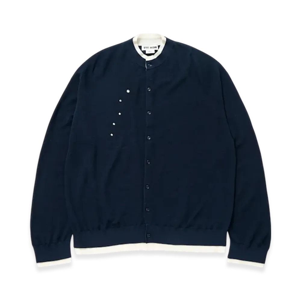 TTTMSW Layered Knit Cardigan "Navy"