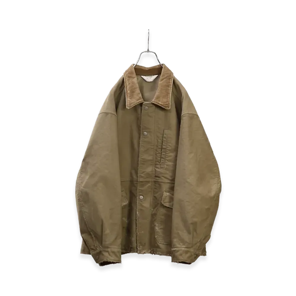 ANCELLM Moleskin Work Jacket "Beige"