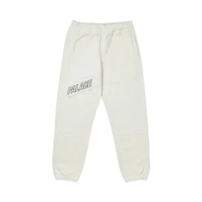 PALACE SLANT ZIP JOGGERS "Light Grey Marl"