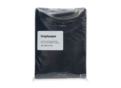 Graphpaper 2-Pack Crew Neck Tee "Navy"