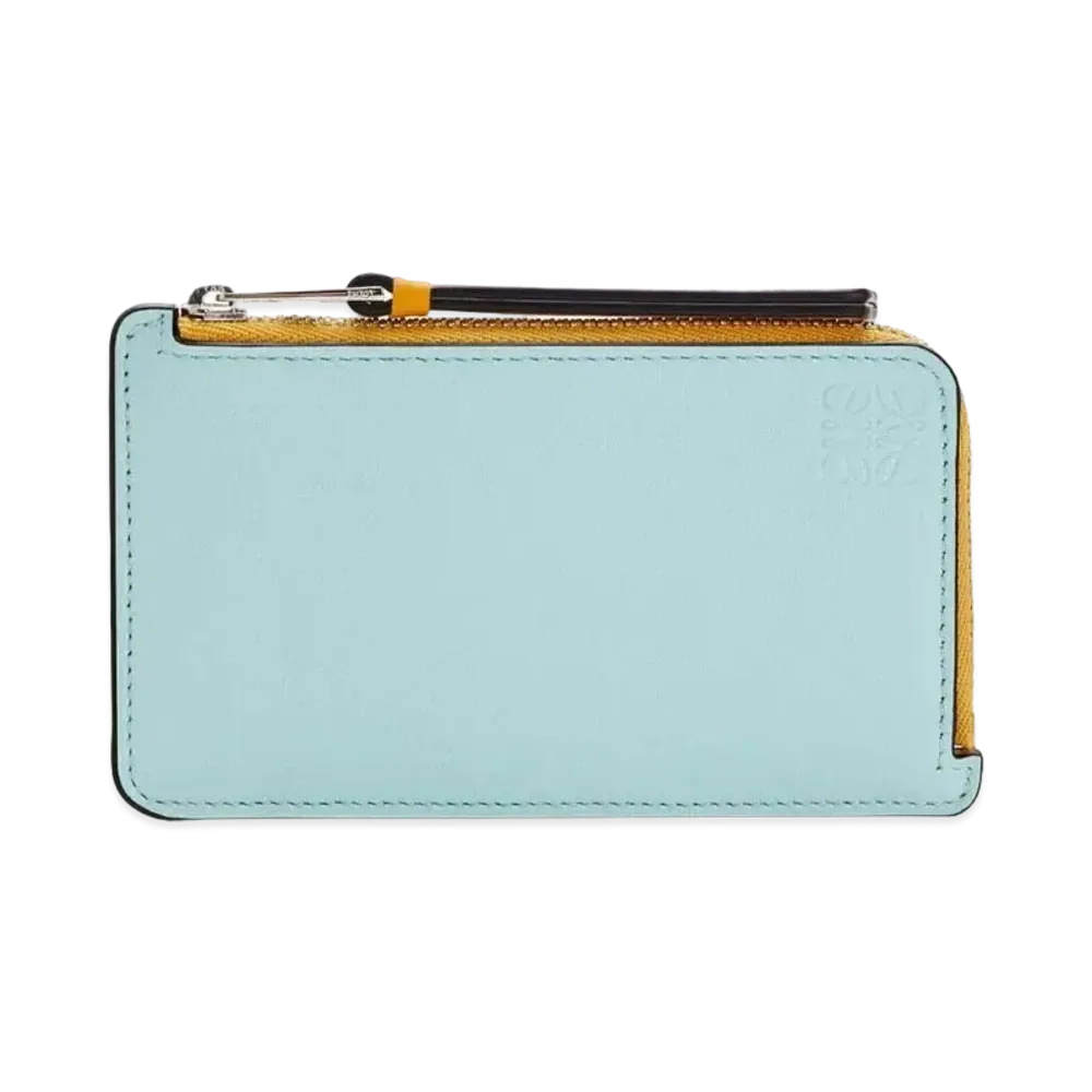 LOEWE Coin Cardholder In Classic Calfskin "Yellow Mango / Multicolor"