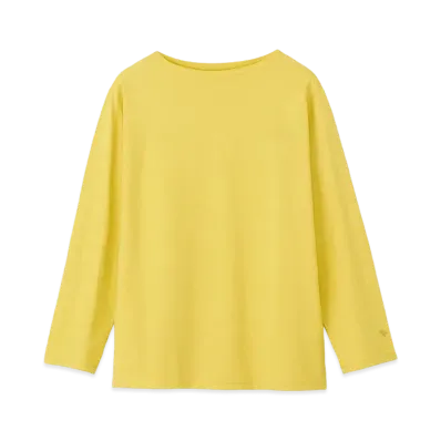 Goldwin Hard Twist Boat Neck Long Sleeve T-Shirt (Unisex) "Canary Yellow"