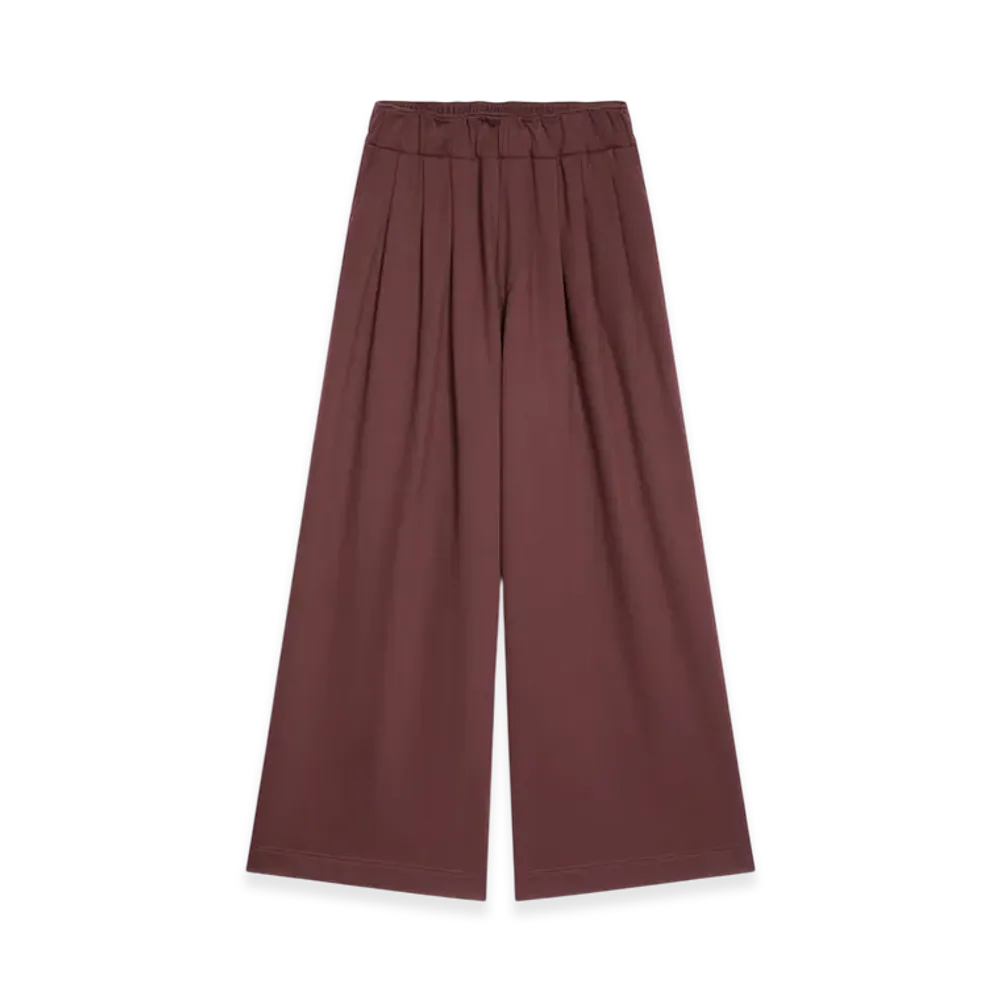 DRIES VAN NOTEN Pleated Sweatpants "Burgundy"