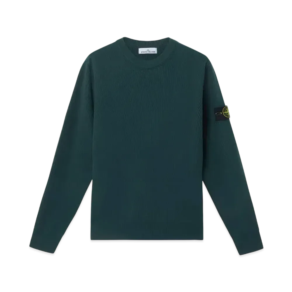 Stone Island 5100054 Ribbed Soft Organic Cotton "Bottle Green"