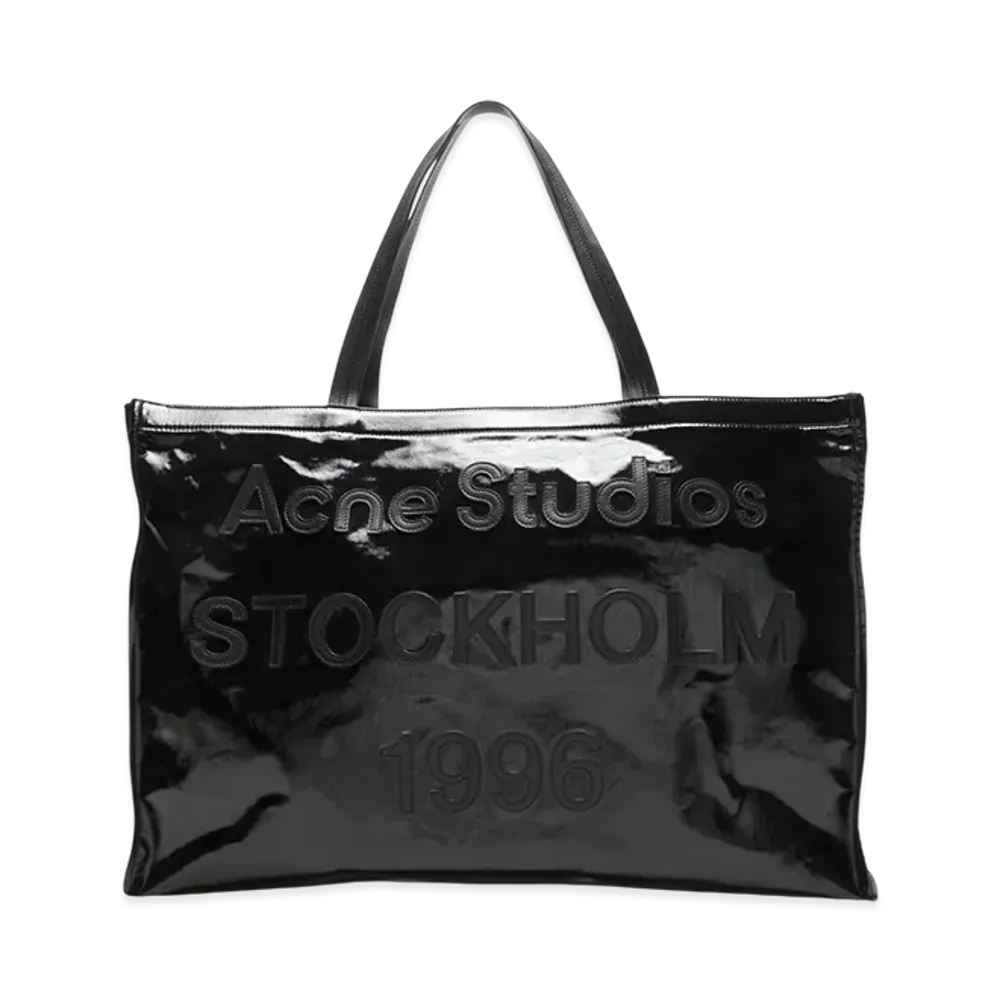 Acne Studios Logo Shoulder Tote Bag "Black"