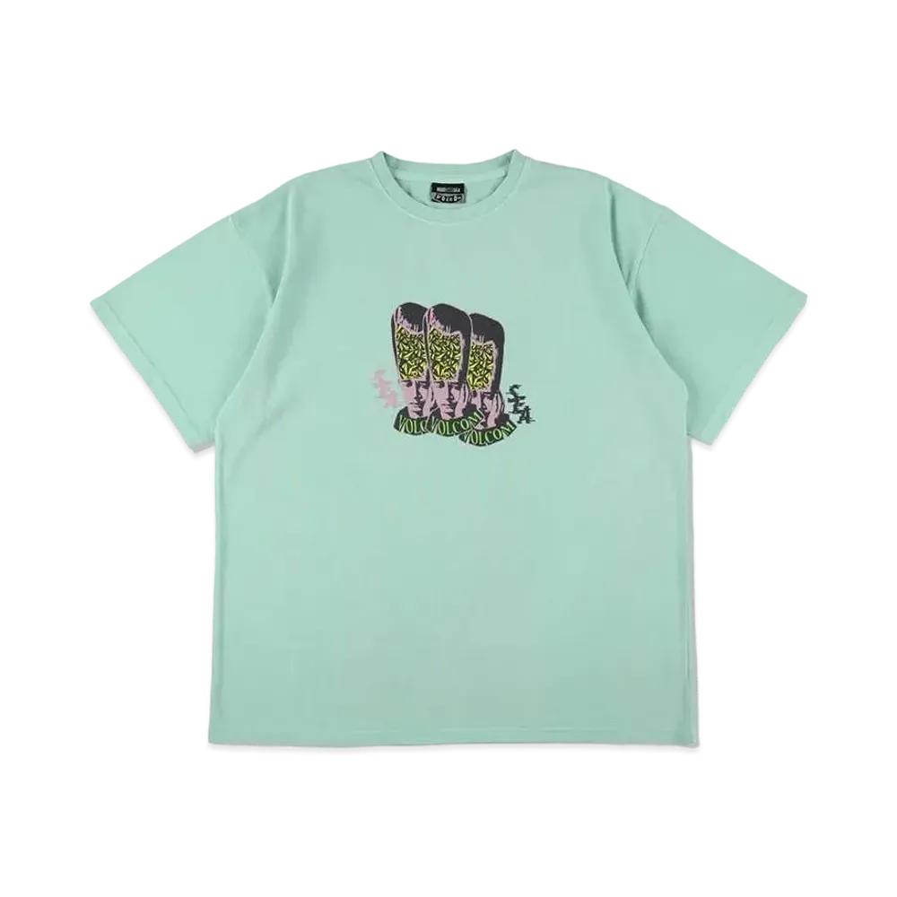 WIND AND SEA x VOLCOM Collaboration S/S Tee (Brain) "Celadon"