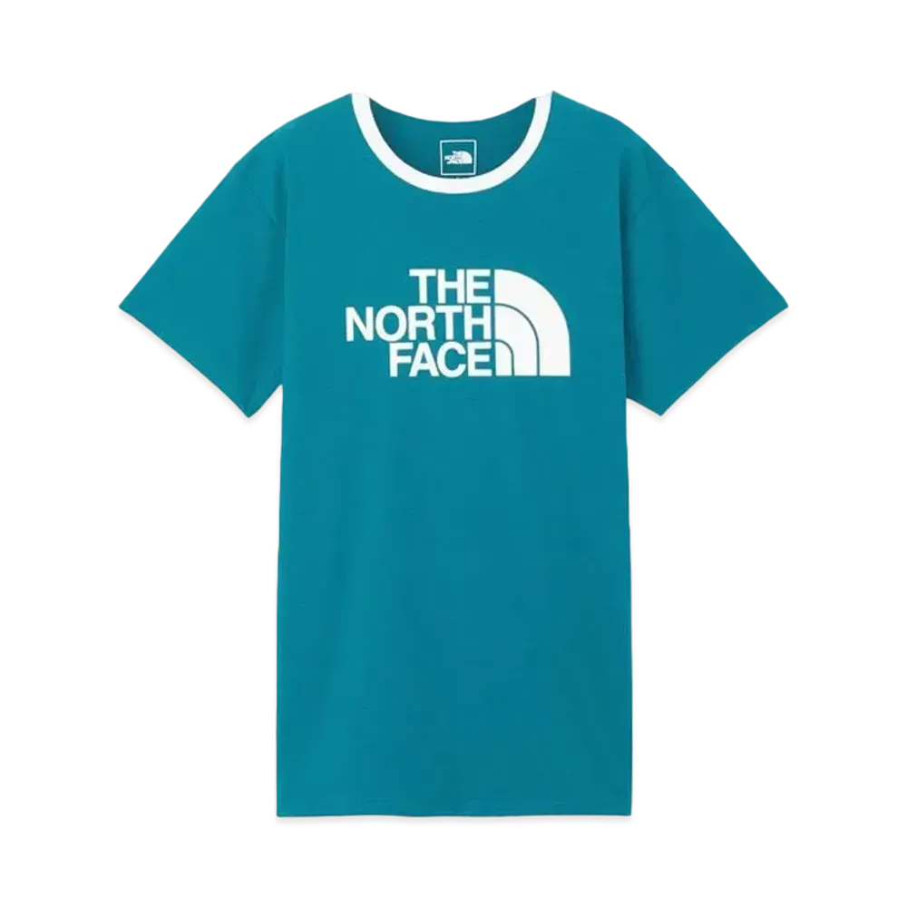 The North Face Short Sleeve Ringer Tee "Blue Moss"