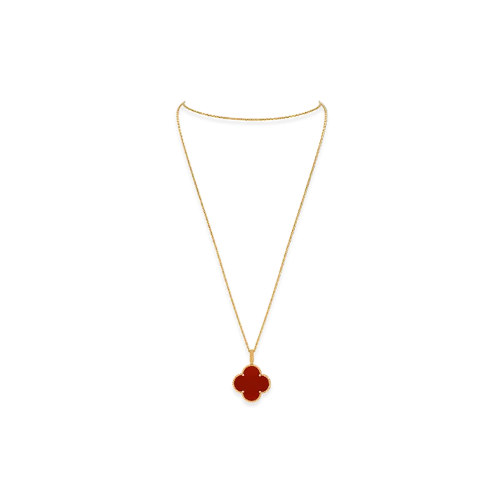 Van Cleef & Arpels Magic Alhambra long necklace 1 motif "18K Yellow gold/Carnelian"