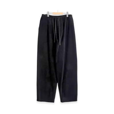 COMOLI Corduroy Drawstring Pants "Black"