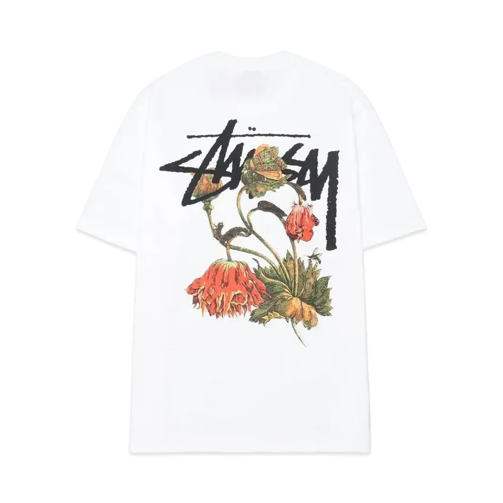 Stussy WITHERED FLOWER TEE "White"