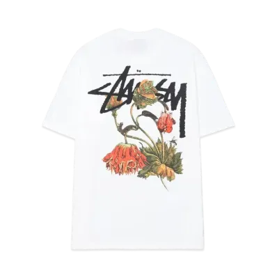 Stussy WITHERED FLOWER TEE "White"