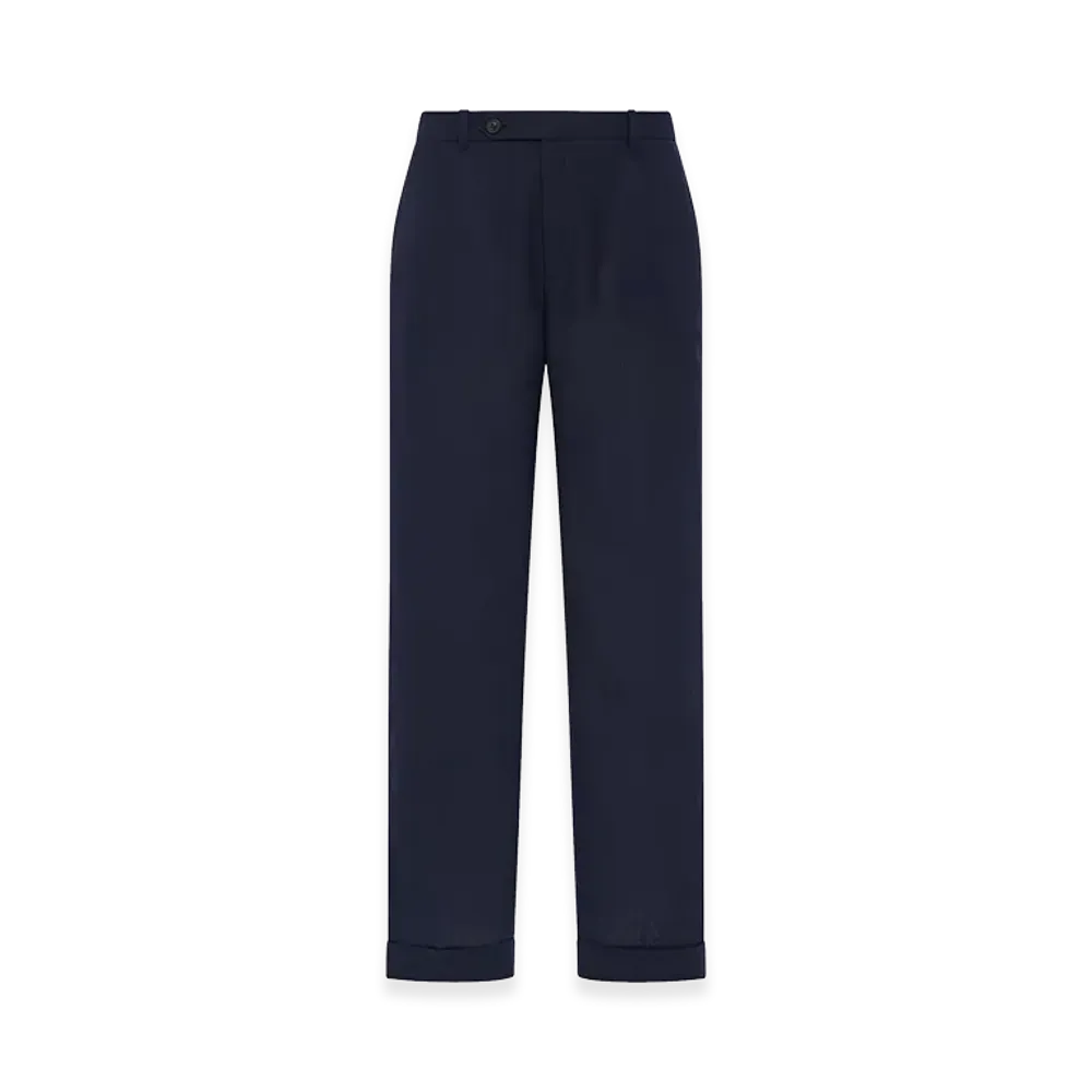 The Row Seth Virgin Wool Pants "Navy"
