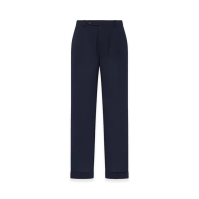 The Row Seth Virgin Wool Pants "Navy"