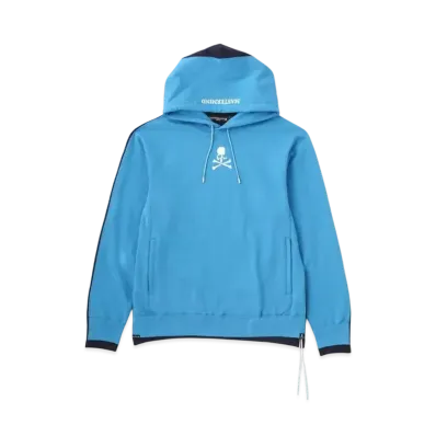 mastermind WORLD 2 Color Hoodie "Sky Blue Navy"