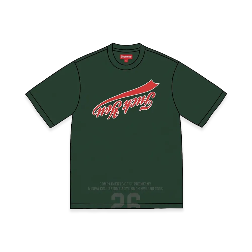 Supreme Cracked Flipped S/S Top "Dark Green"