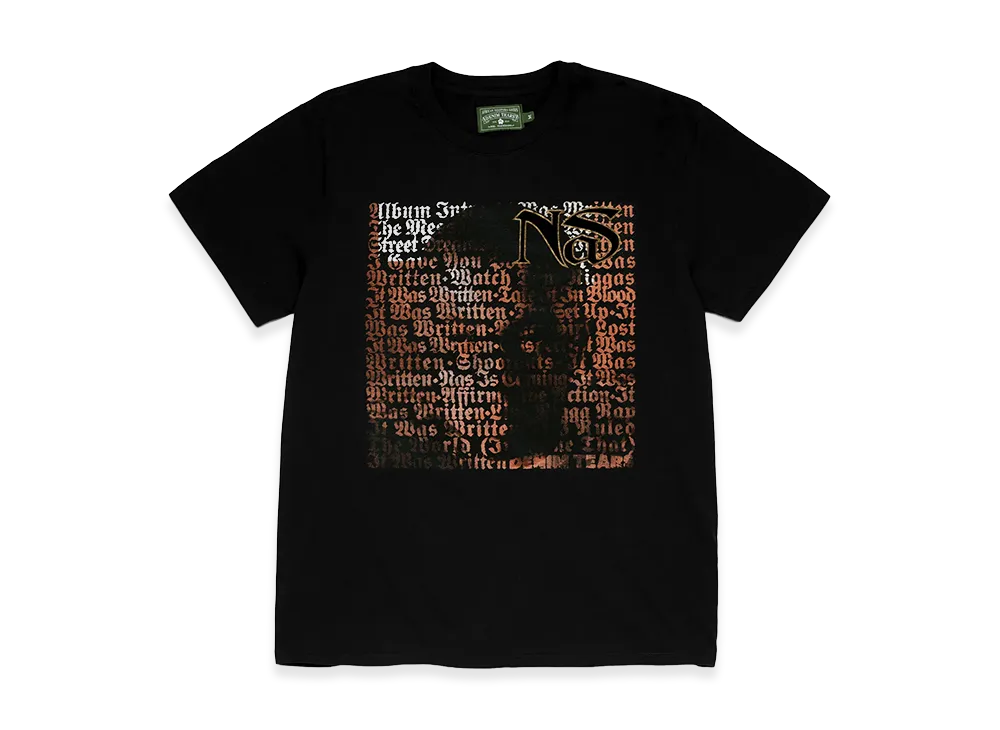 Denim Tears x NAS 'It Was Written' 30th Anniversary Tee "Black"