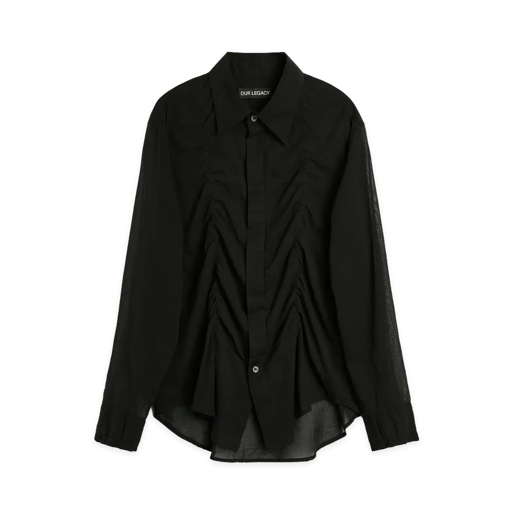 OUR LEGACY Women's Jumble Shirt "Black Echo Pristine Voile"