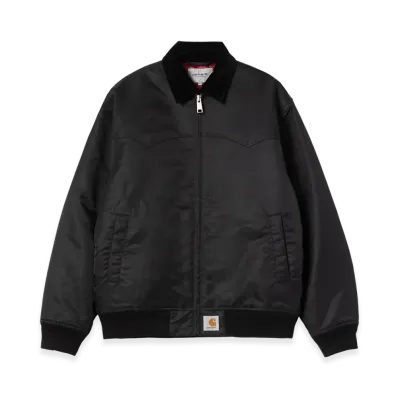 Carhartt WIP Santa Fe Alumni Jacket "Black/Scarlet"